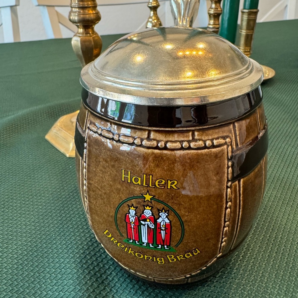 Vintage Haller Dreikönig Bräu German Beer Stein MR3096 EUC
